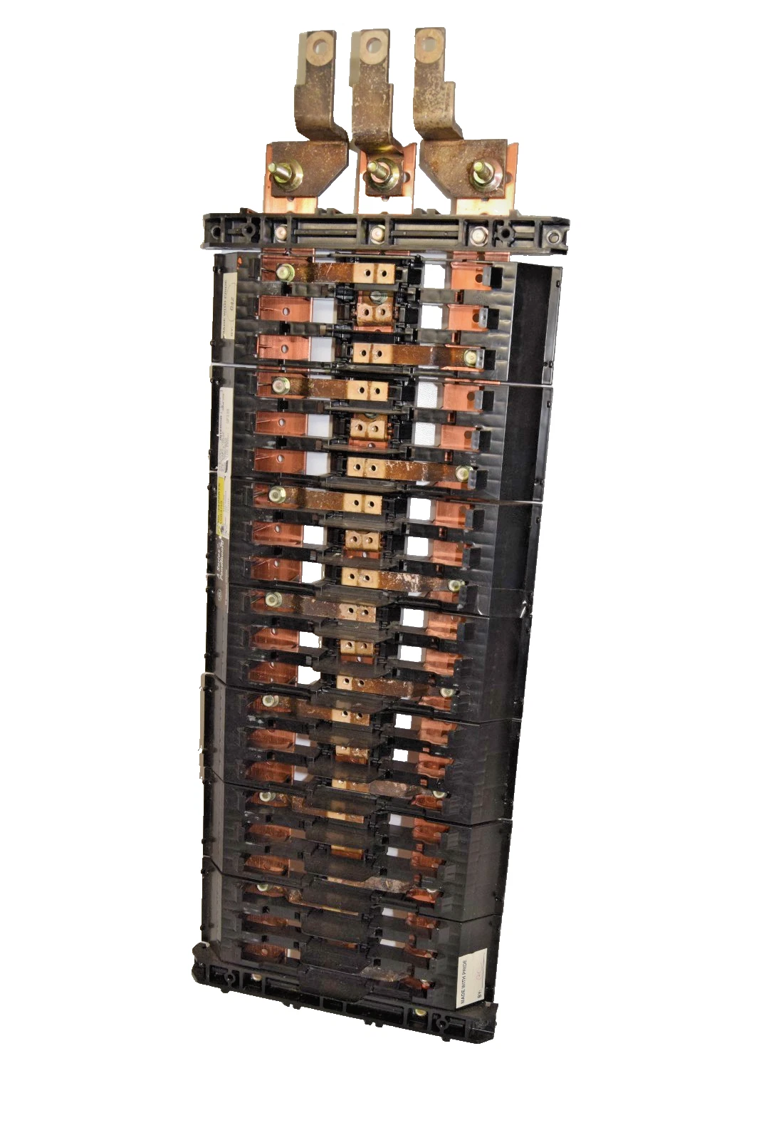 Used General Electric / GE AQL3422ATX 225Amp 3Ph Main Lug Panelboard Interior *Only*