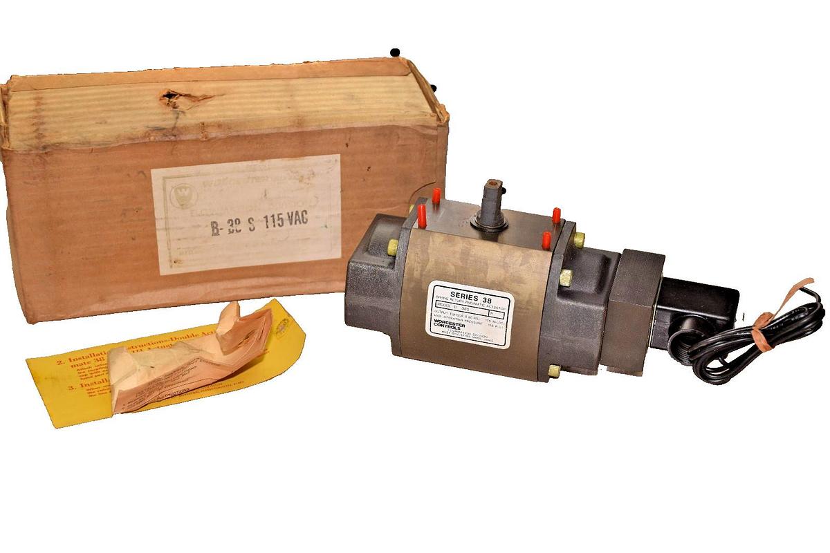 WORCHESTER CONTROLS SERIES 38 B B38SR SPRING RETURN PNEUMATIC ACTUATOR NEW