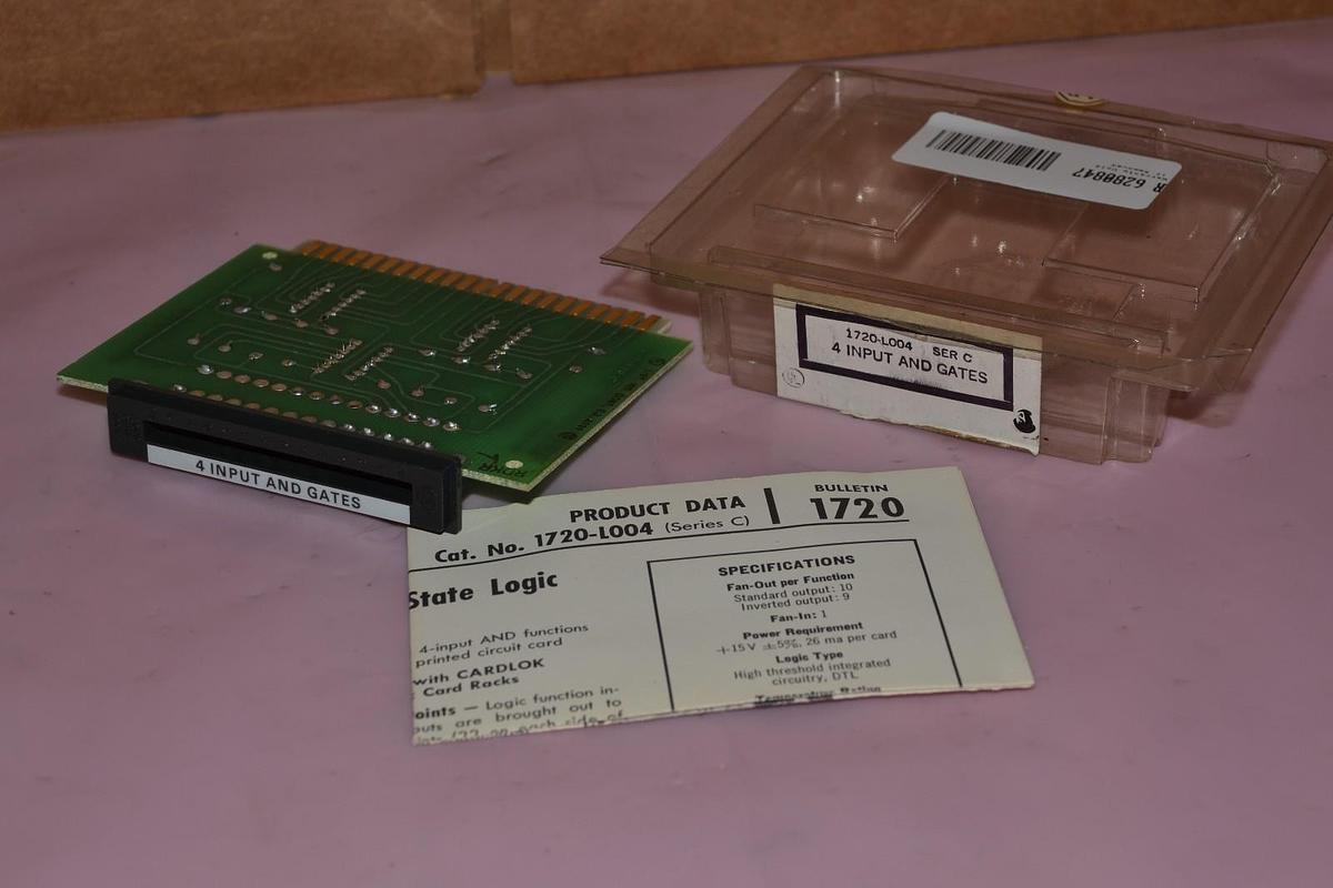 ALLEN BRADLEY 1720-L004 1720 L004 SERIES C 4 INPUT AND GATES GARDLOK NEW