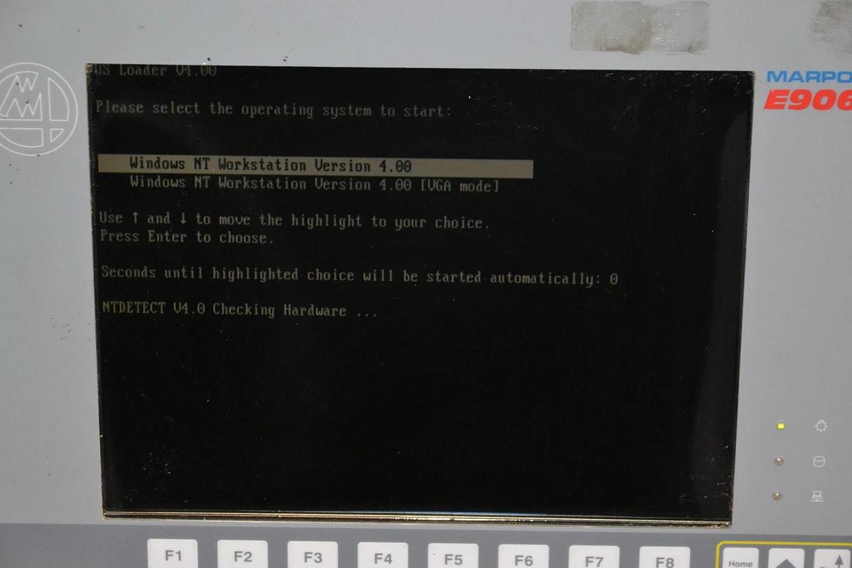 Used MARPOSS OPERATOR INTERFACE E9066 866DDDEFCC 230V 230 V WITH WINDOWS NT