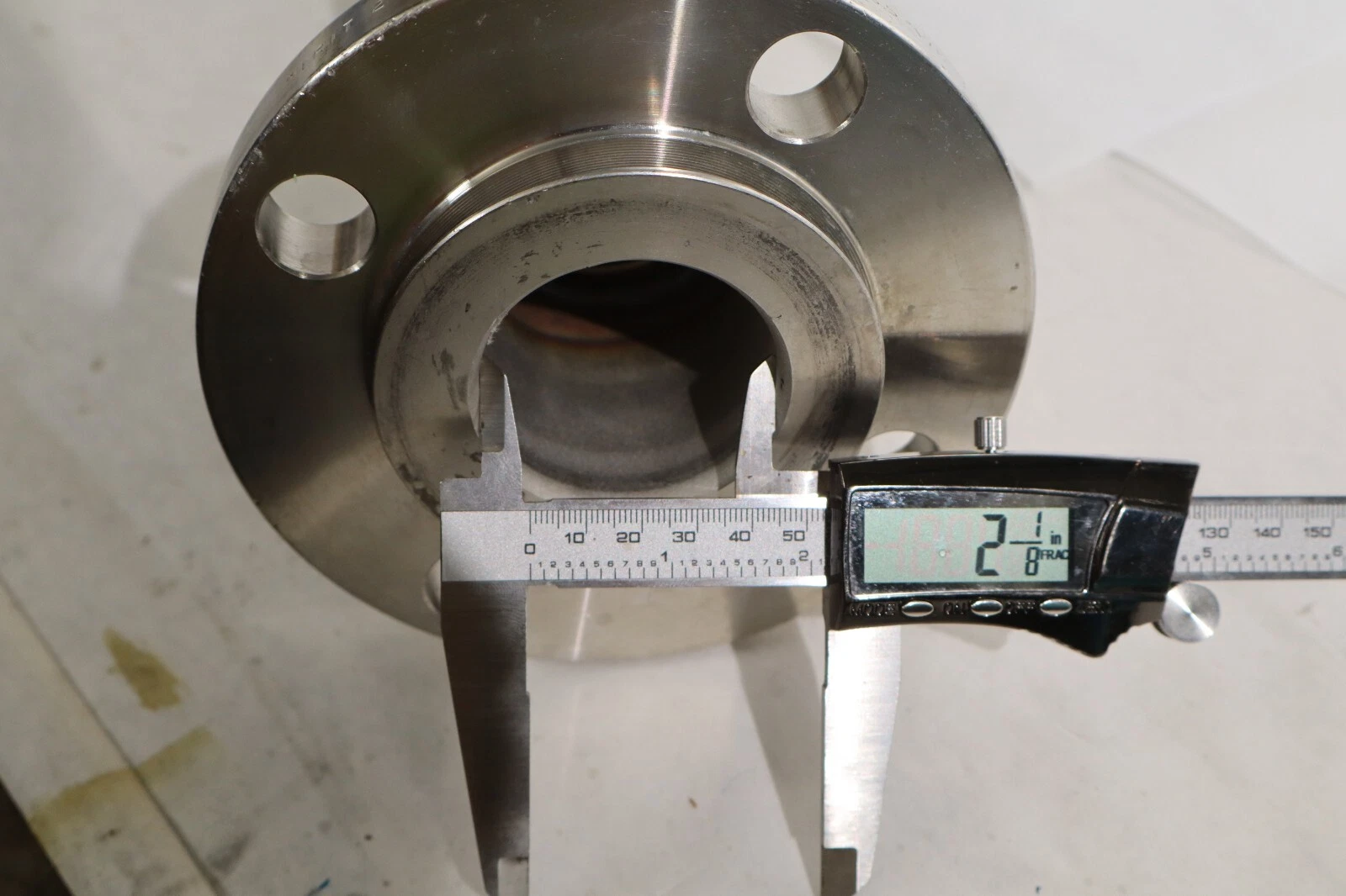 Used 2" x 36" SS Stainless Flexible Braided Hose Flange 150 SA/A182 F304/304L B16.5
