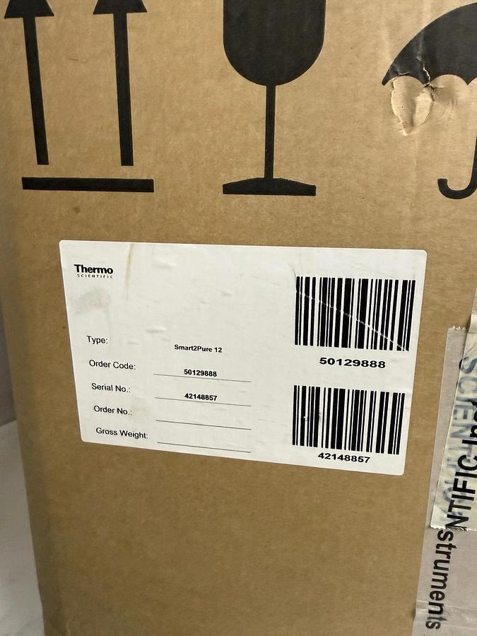 Thermo Scientific Smart2Pure 12 UV Water Purification System 50189888 (New)