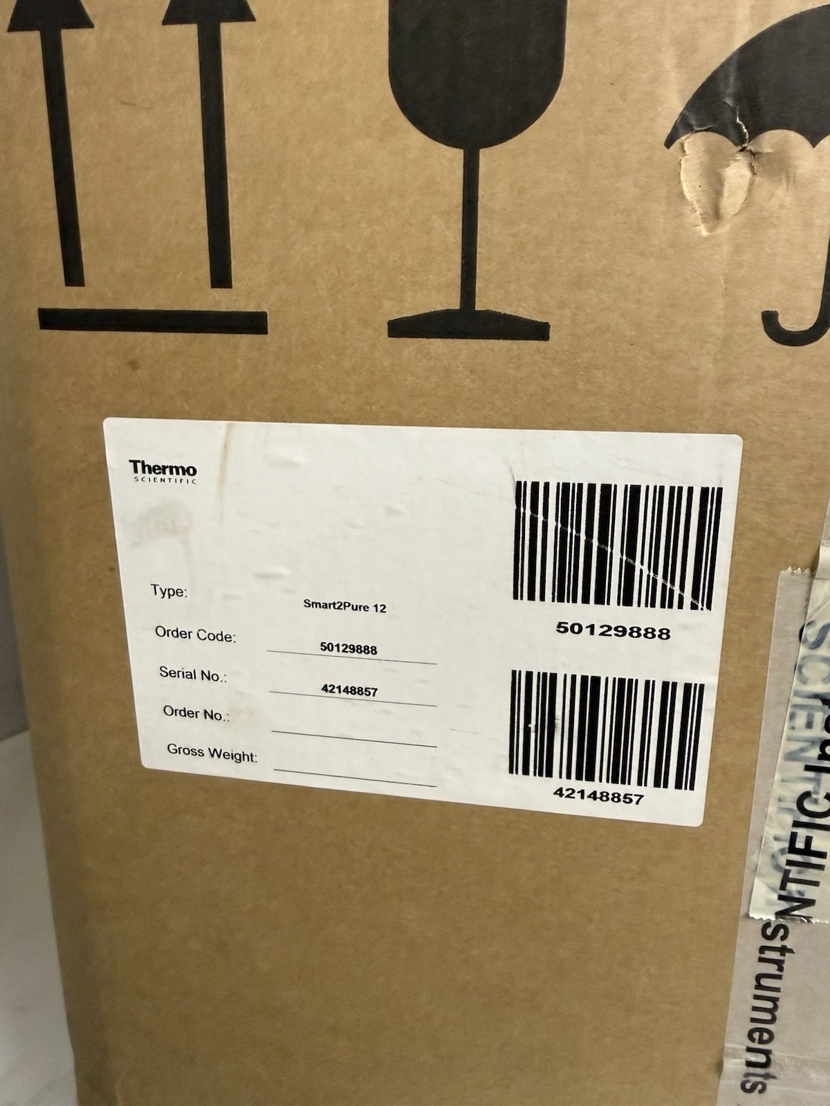 Thermo Scientific Smart2Pure 12 UV Water Purification System 50189888 (New)