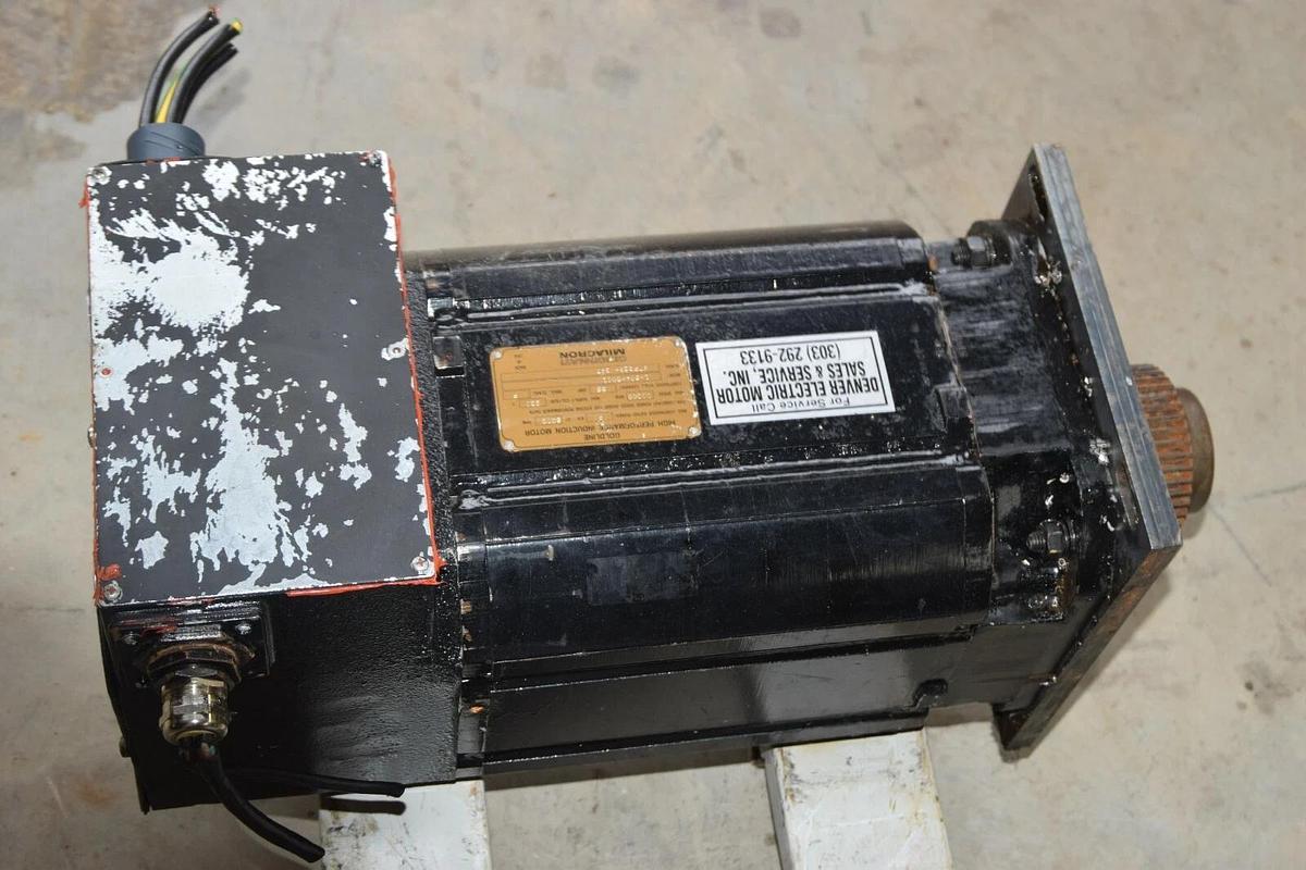Used Cincinnati Goldline induction Servo Motor 1-604-0001 , 9 KW 6000 RPM 230V 55A