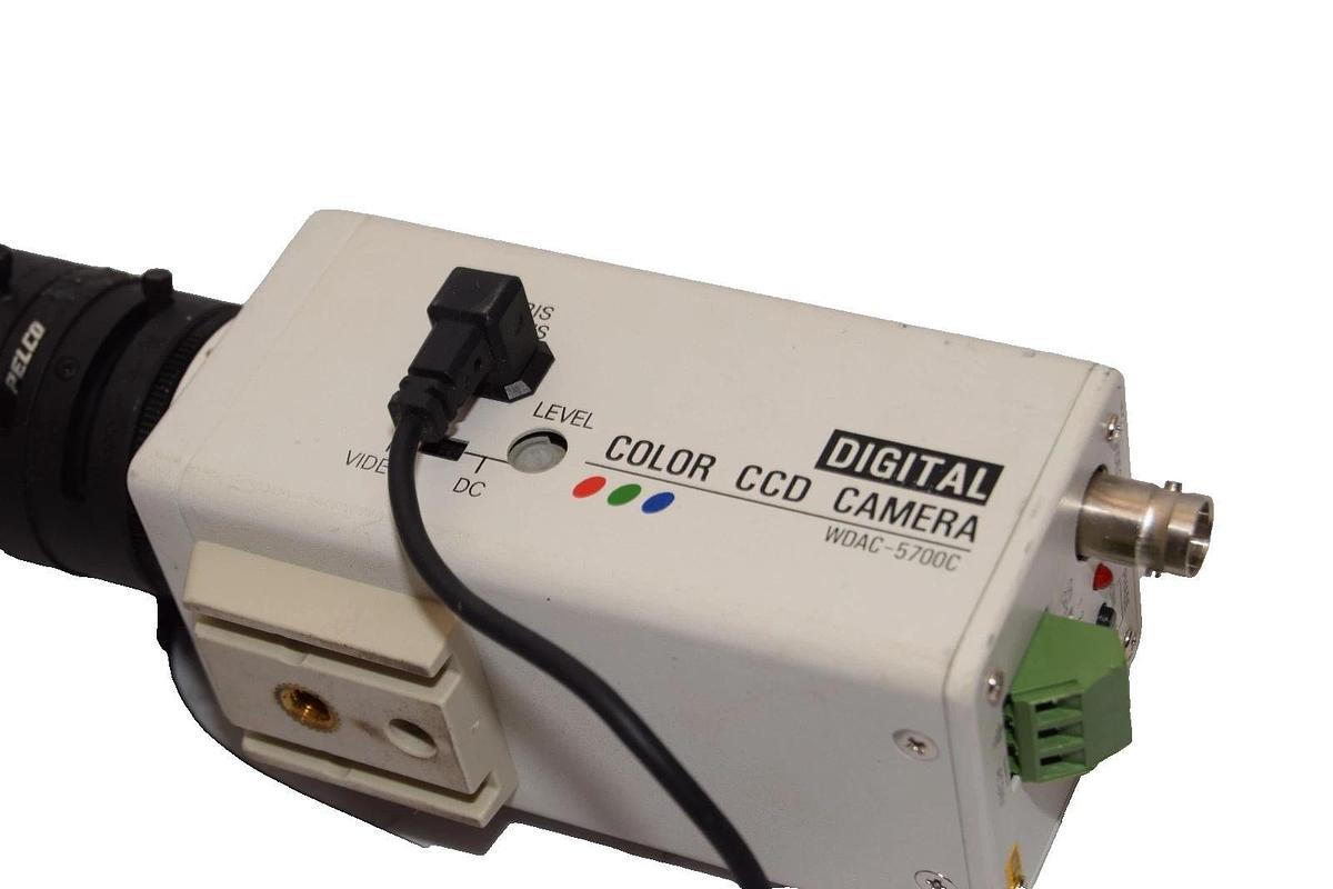Used Weldex WDAC-5700C Digital Color CCD Camera with Pelco 5.0-50mm 1:1.4 Lens