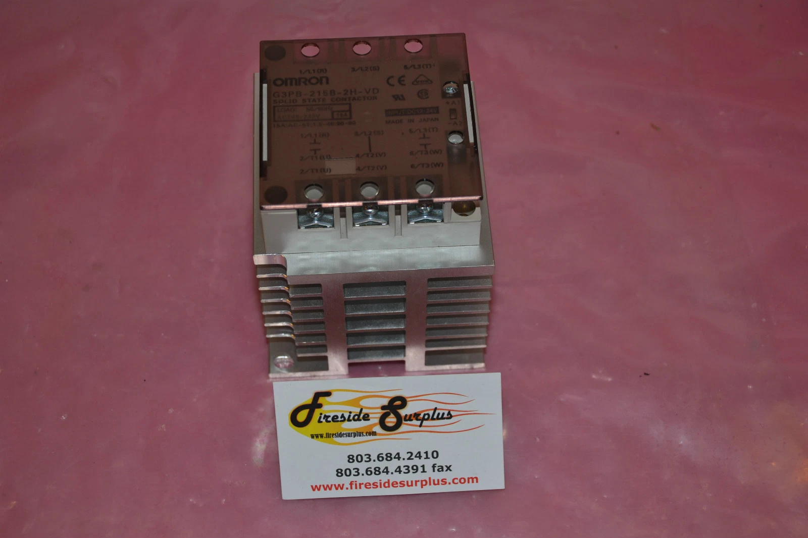 Used OMRON SOLID STATE CONTACTOR G3PB-215B-2H-VD G3PB 215B 2H VD G3PB215B2HVD