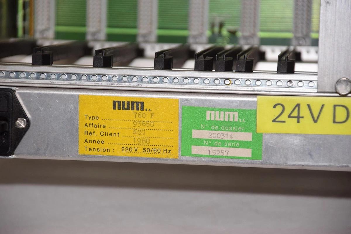 Used NUM Telemecanique 760 F PLC Rack 93650