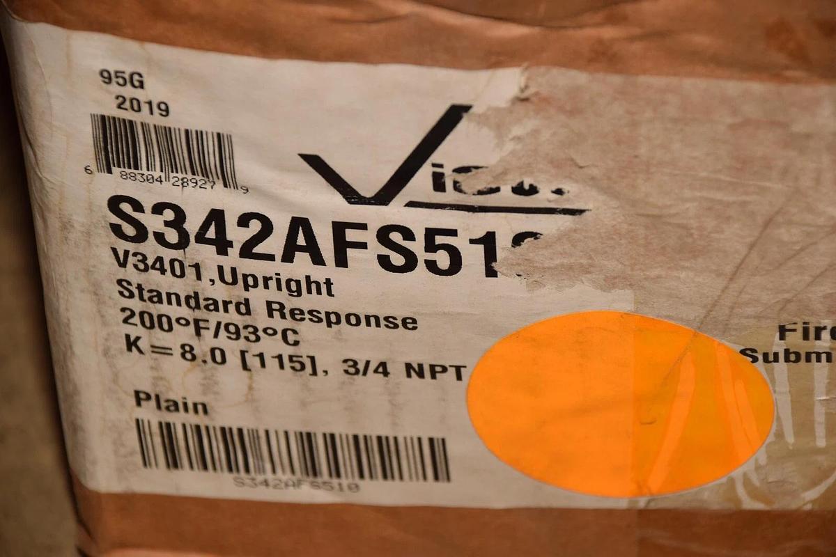 (NEW) VICTAULIC S342AFS510 V3401 200°F 3/4" Upright Standard Fire Sprinkler
