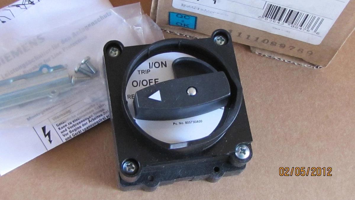 SIEMENS IEC FRONT ROTARY OPERATOR KNOB SWITCH 3VF9223-1AA00 3VF92231AA00 NIB