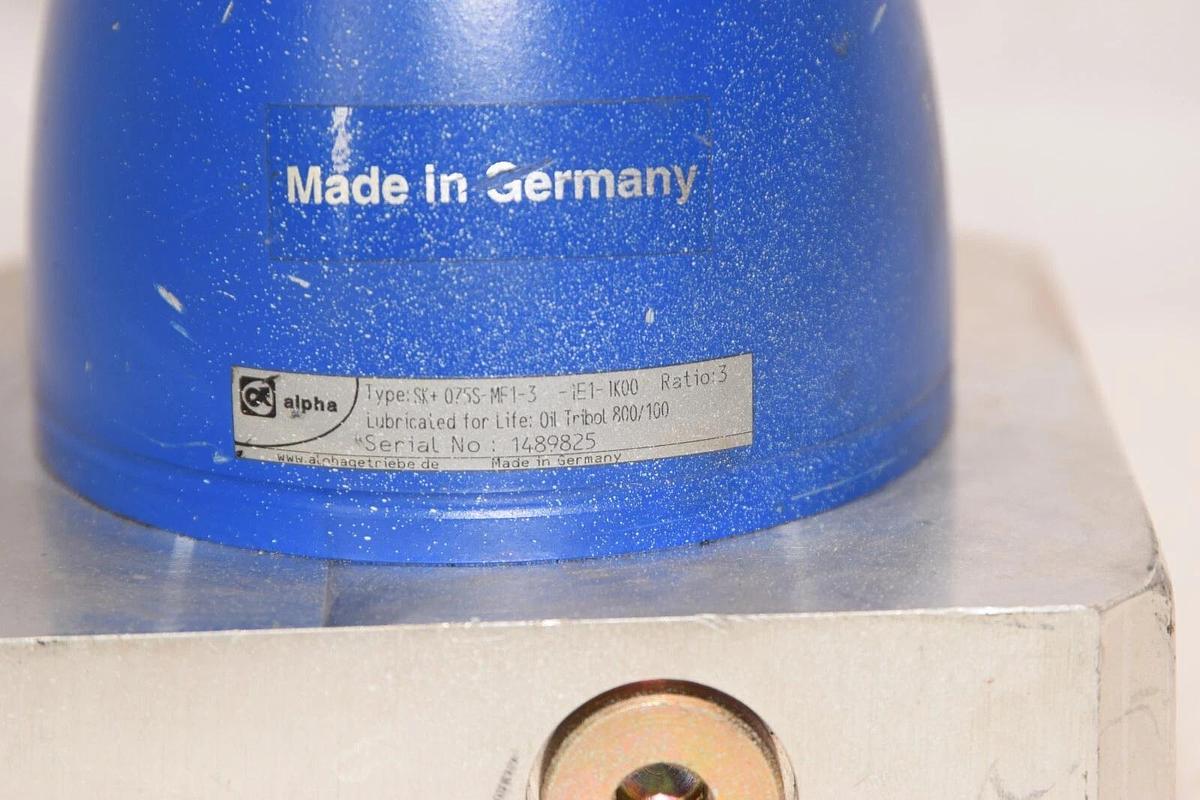 Used ALPHA Wittenstein SK+075S-MF1-3-1E1-1K00 Ratio 3 Hypoid Gear Box