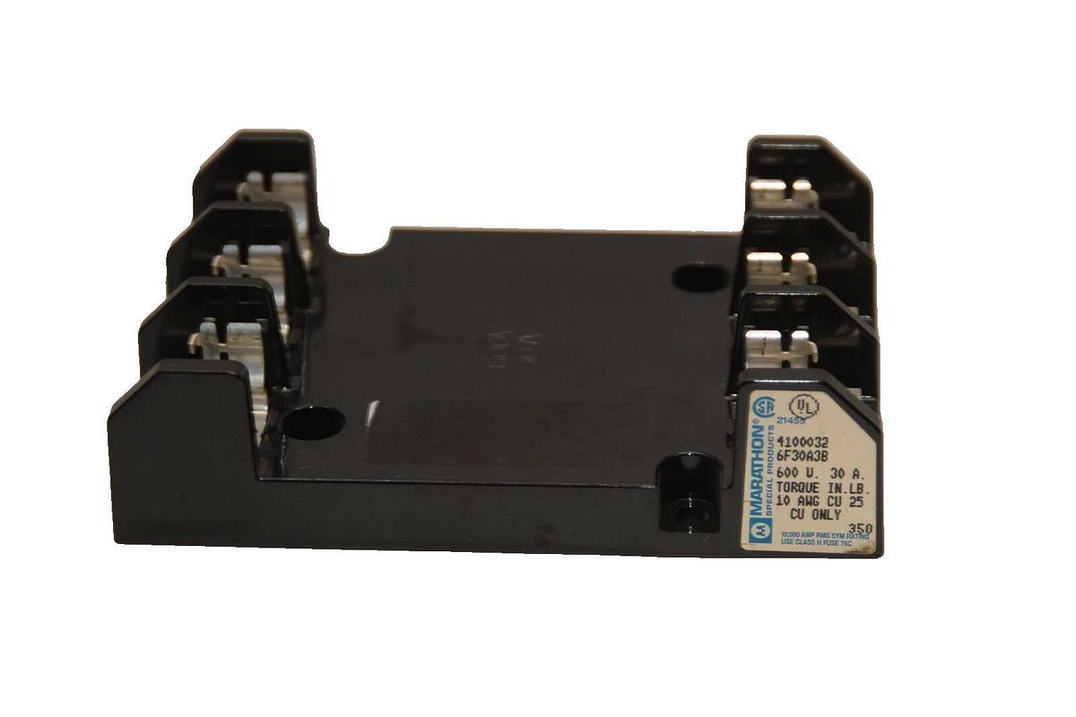 Marathon 6F30A3B 600V 30A 30 Amp Fuse Holder (New)