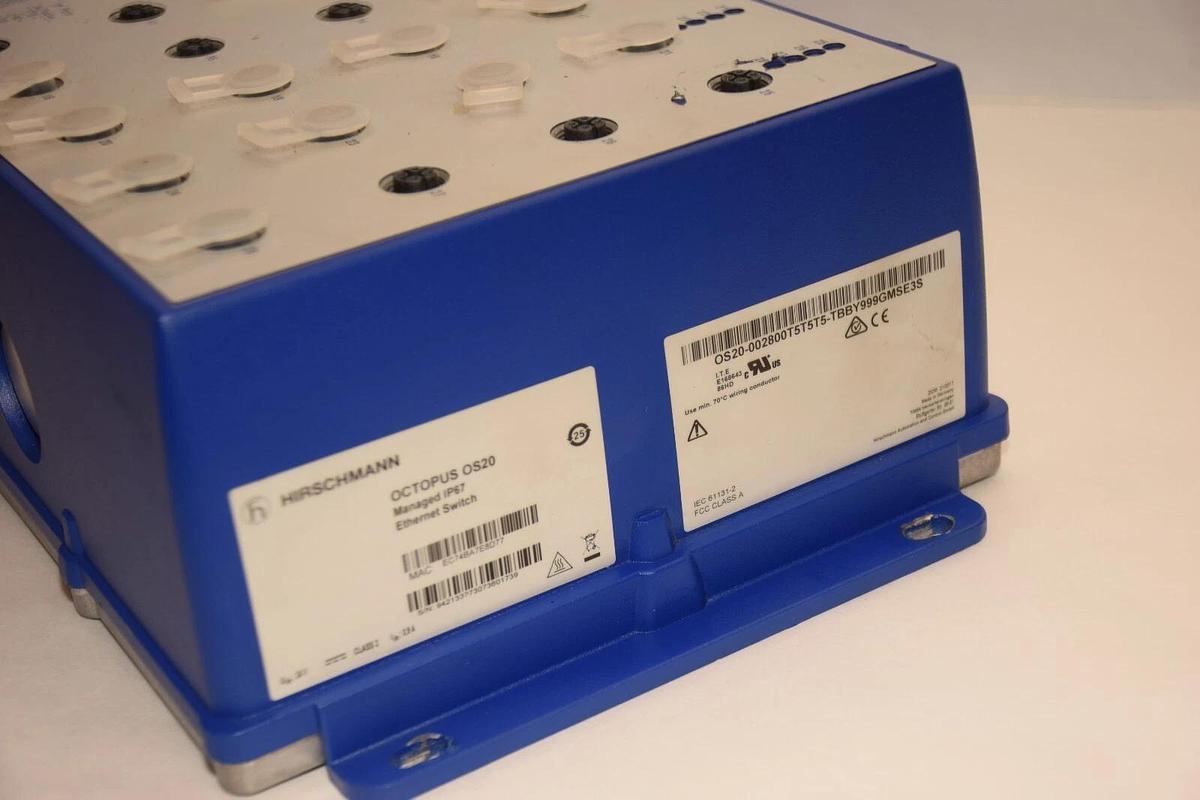 Used HIRSCHMANN Octopus OS20 28 Port Ethernet Switch OS20-002800T5T5T5-TBBY999GMSE3S