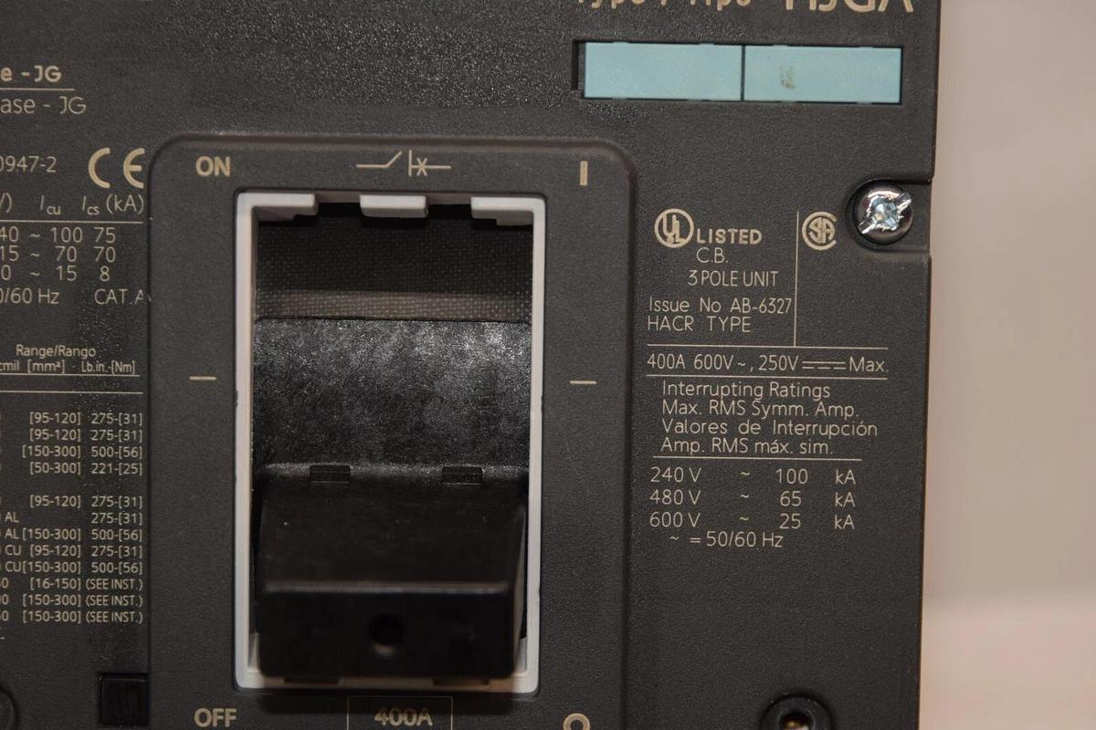 SIEMENS 3VL4140-2GE33-0AA0 Breaker 400 Amp 400A A  HJX3P400 HJGA