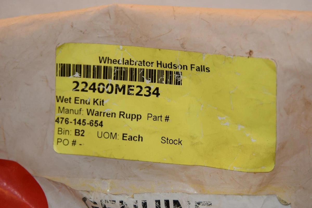 (NEW) WARREN RUPP 476-145-654 476145654 Wet End Kit