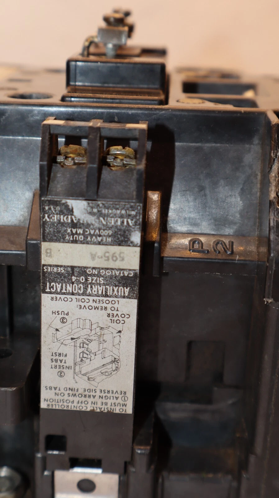 Used ALLEN BRADLEY 520E-DOD Size Sz 3 Ser A Contactor 592-D0W16 Relay 120V Coil 3ph