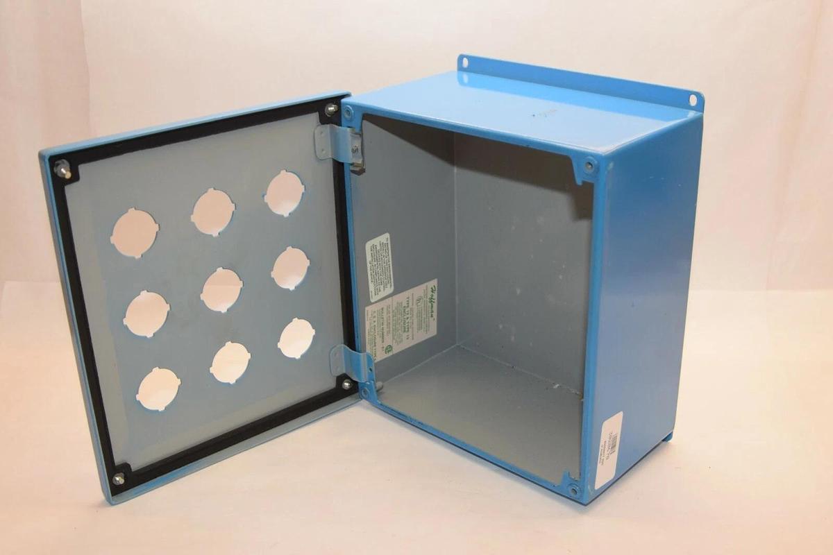 (NEW) HOFFMAN E1 Type 12 & 13 9.5" x 8.5" x 5" 9-Hole Enclosure