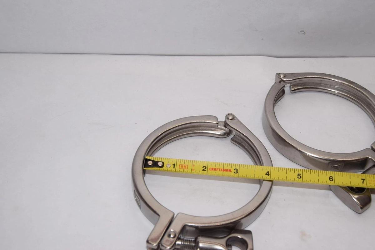 A3 10430-05131 3" SCH5 , SA 72324 304 Stainless Steel Sanitary Clamp (New - 2)