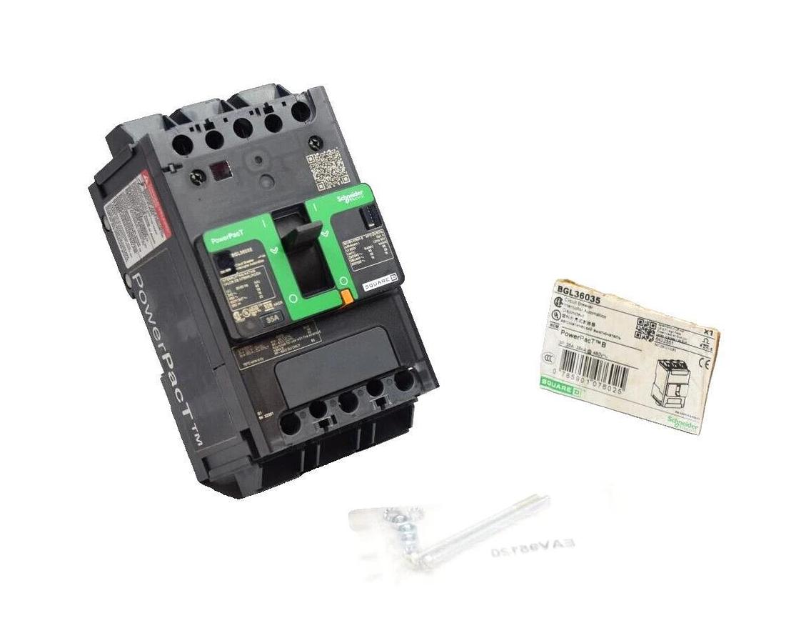SQUARE D SCHNEIDER BGL36035 3P 35A 35 Amp A 480V PowerPacT B Circuit Breaker NEW