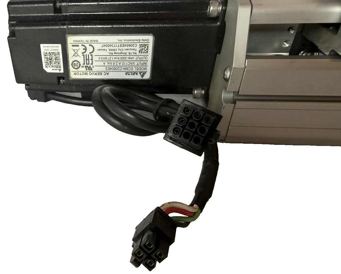 Used TOYO ETH Linear Actuator ETH14-L20-650-BC-T40-C4 ETH14 w/ Servo Motor 110v