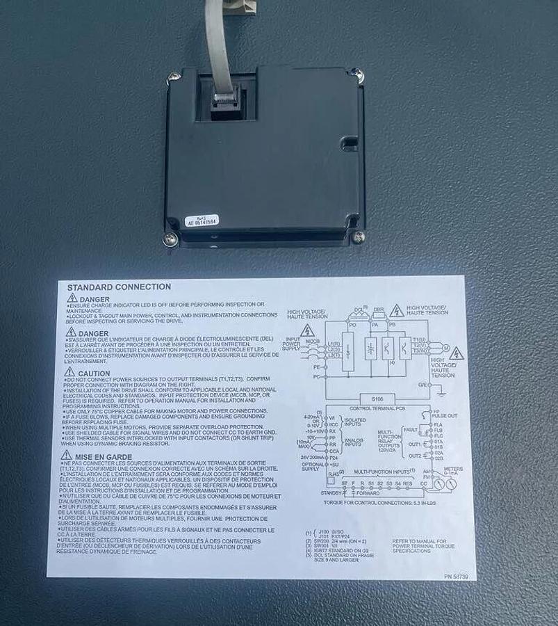 Used Toshiba Transistor Inverter G9 Adj Speed Drive VT130G9U415K 150kva 150hp 380/480
