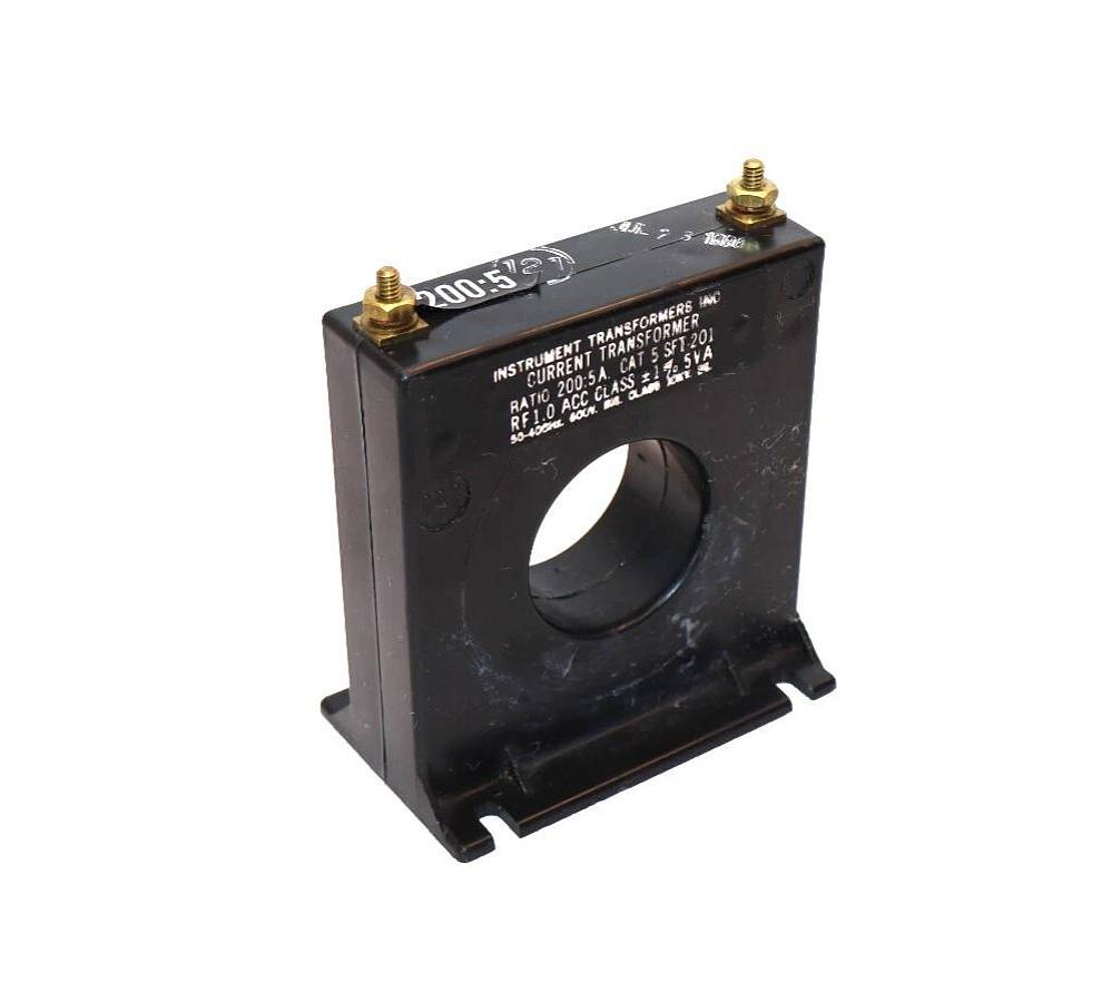 Used INSTRUMENT TRANSFORMERS SFT-201 Cat 5 200:5 200:5A Ratio Current Transformer