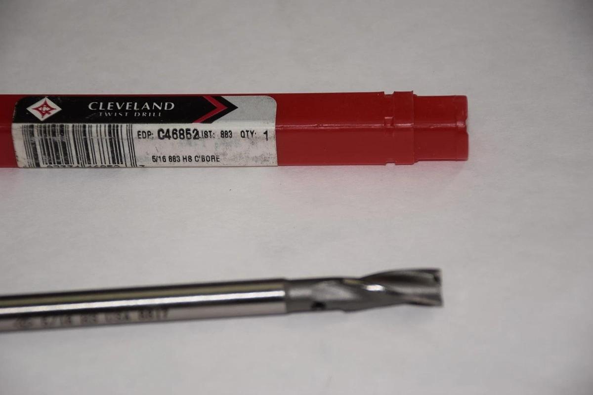 CLEVELAND 5/16" 5/16 883 HS C'BORE C46852 TWIST DRILL BIT NEW
