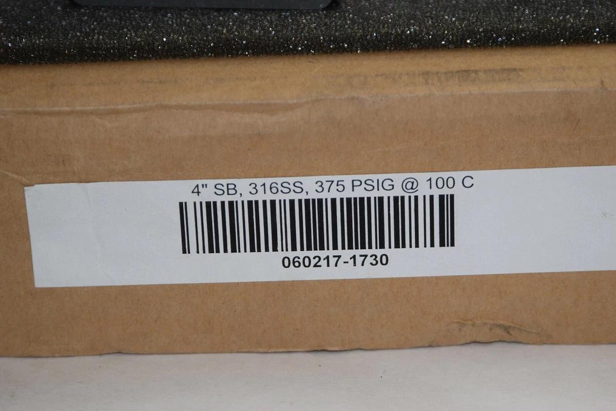 (NEW) ZOOK PRO-QUIP 060217-1730 4" SB 316SS 375psig Reverse Acting Rupture Disk