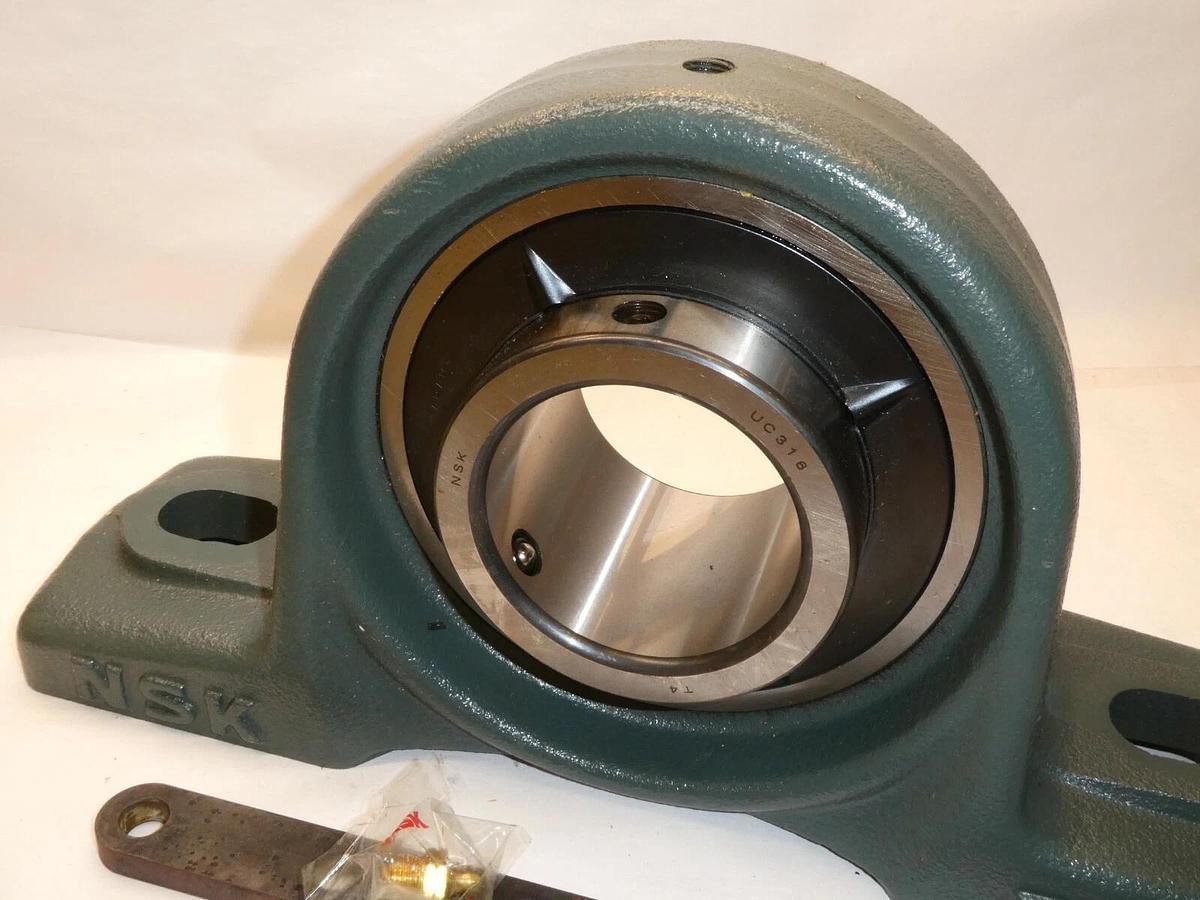 (NEW) NSK NUCP316D1 UCP316D1 3-5/32" Bore Pillow Block Bearing