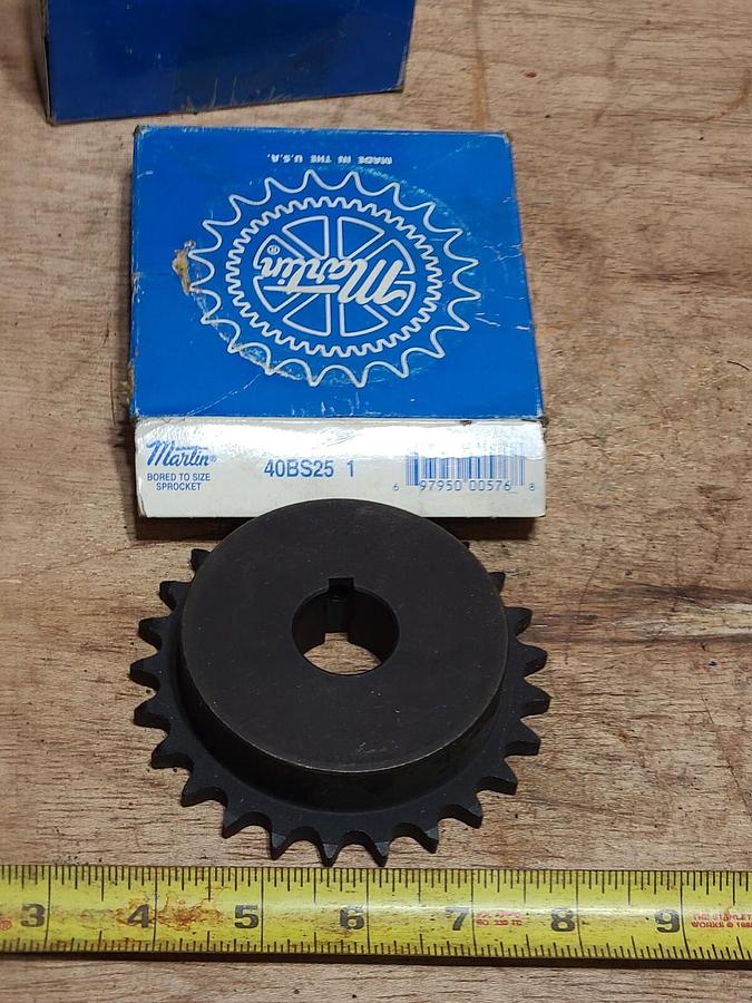 MARTIN 35BS18 1/2 3/8" PITCH 18T 1/2" BORE SPROCKET NEW