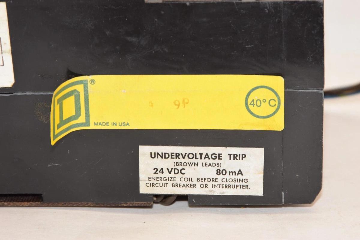 Used SQUARE D KAF361251616 125A 125 Amp 3P 600V Circuit Breaker
