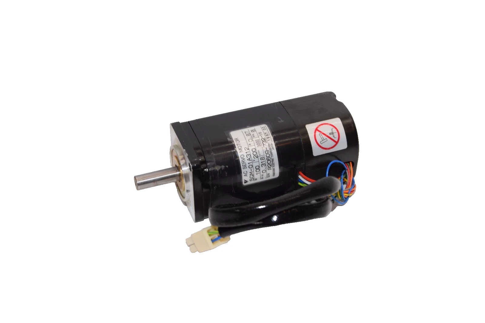 Yaskawa Electric AC Servo Motor SGM-01A312 100W 200V 0.87A SGM01A312 (Refurb)
