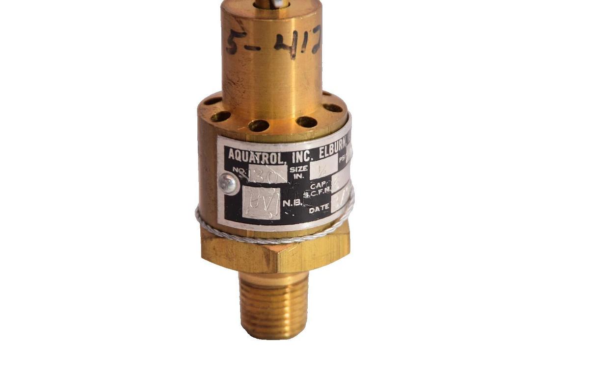 Aquatrol 130 1/4"NPT 200psi Cap Scfm 86 UV nb Safety Relief Valve (New)