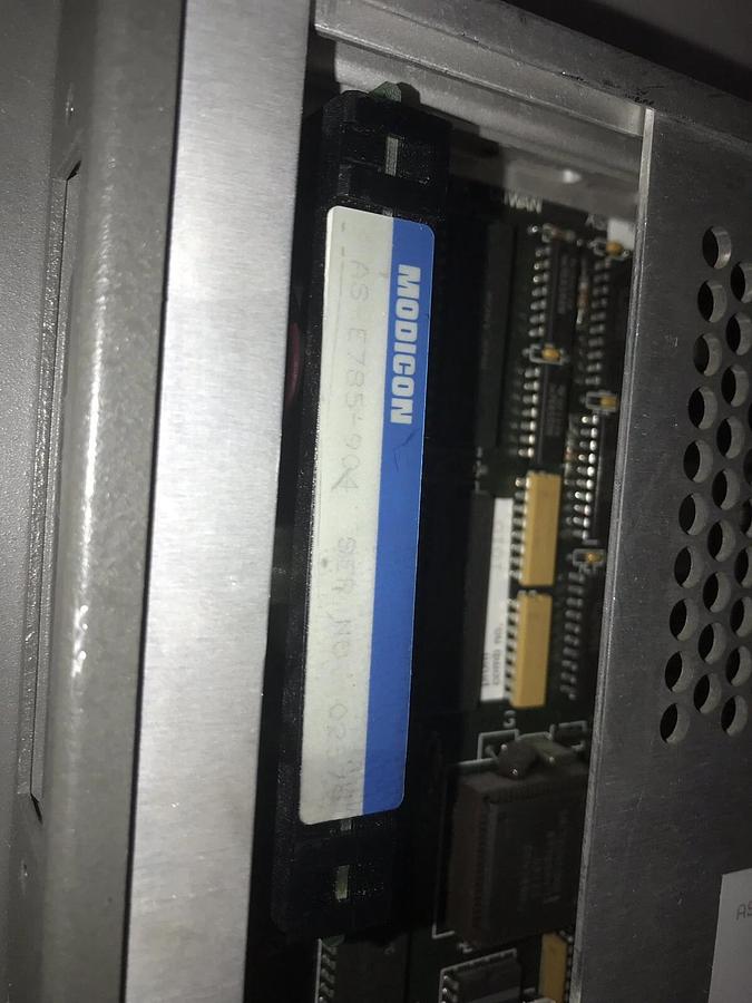Used MODICON PC-L984-785 PROGRAMMABLE CONTROLLER with AS-E785-904 memory module 785L
