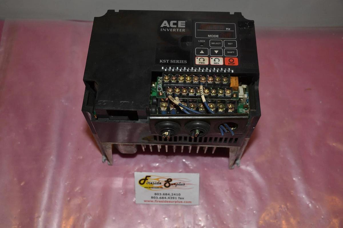 Used ACE INVERTER KST SERIES ACE-KST-460V-3P-1HP ACEKST460V3P1HP ACE KST 460V 3P 1HP