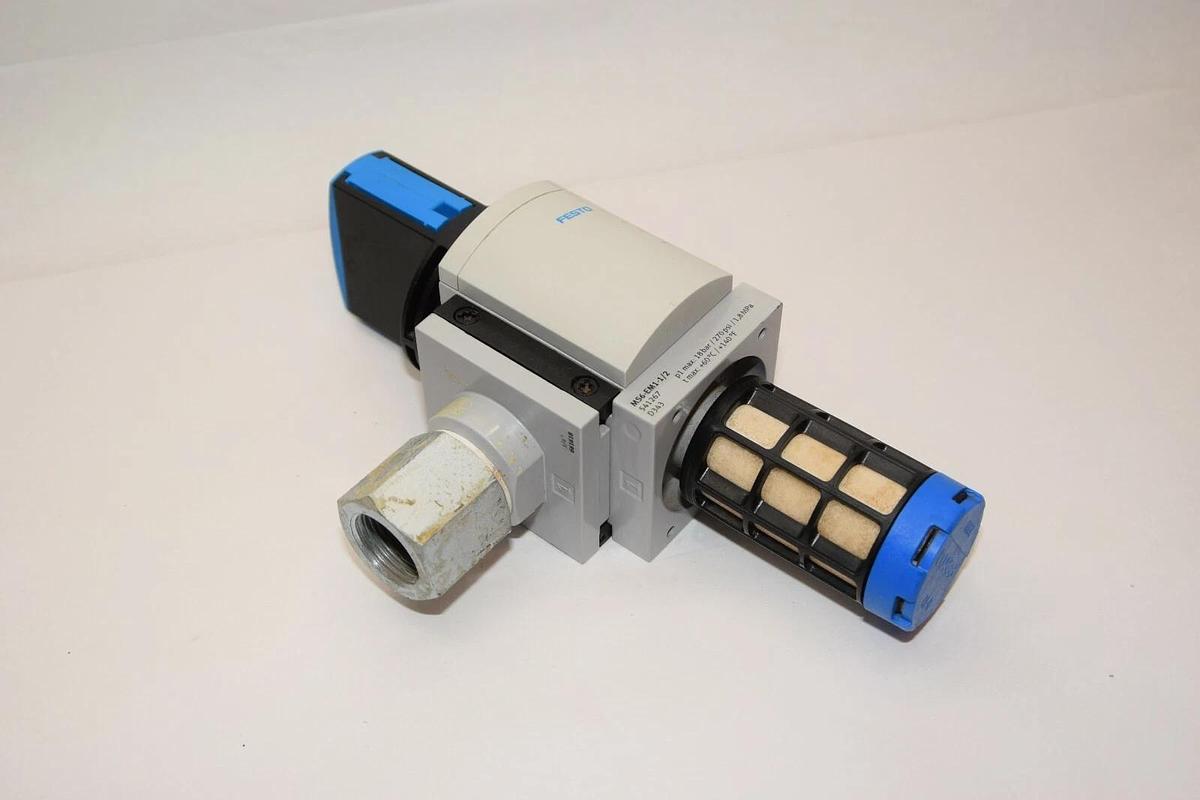 Used FESTO MS6-EM1-1/2 18 Bar 270psi Manual On/Off Soft Start Valve