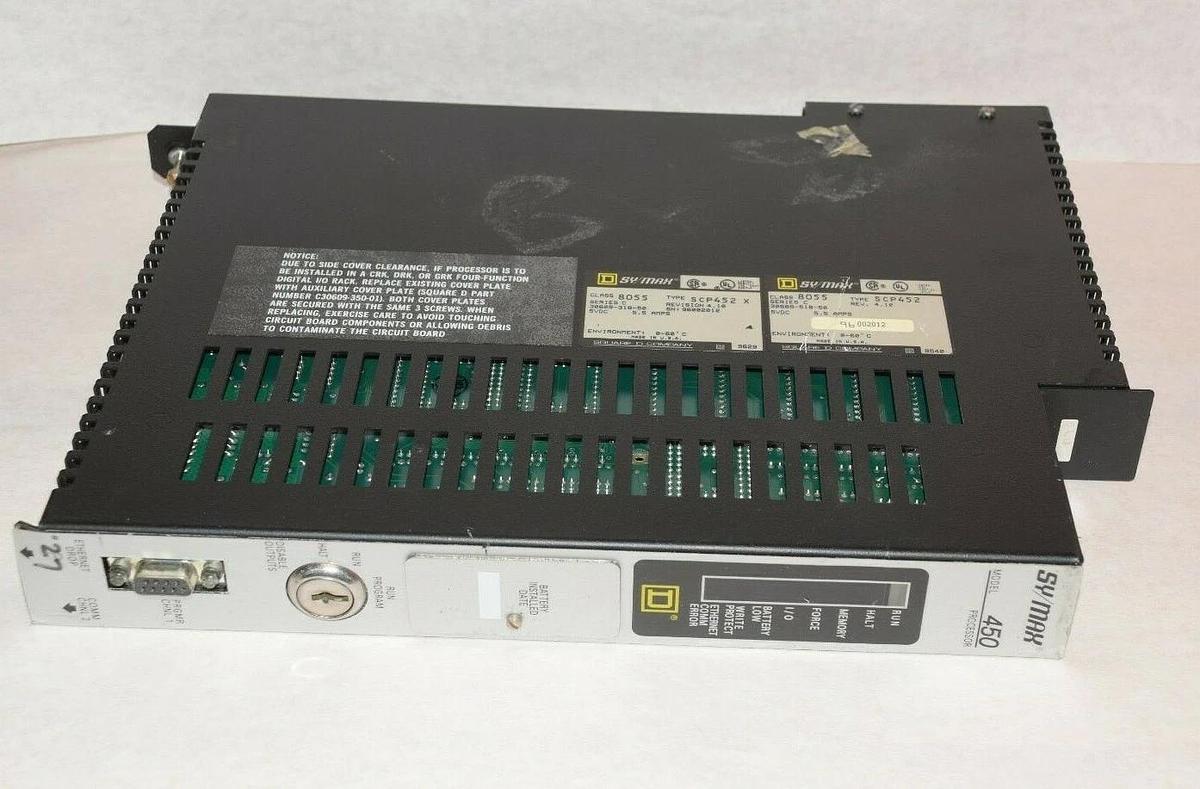 Used Square D SyMax 8055 SCP452 450 Series Processor Module