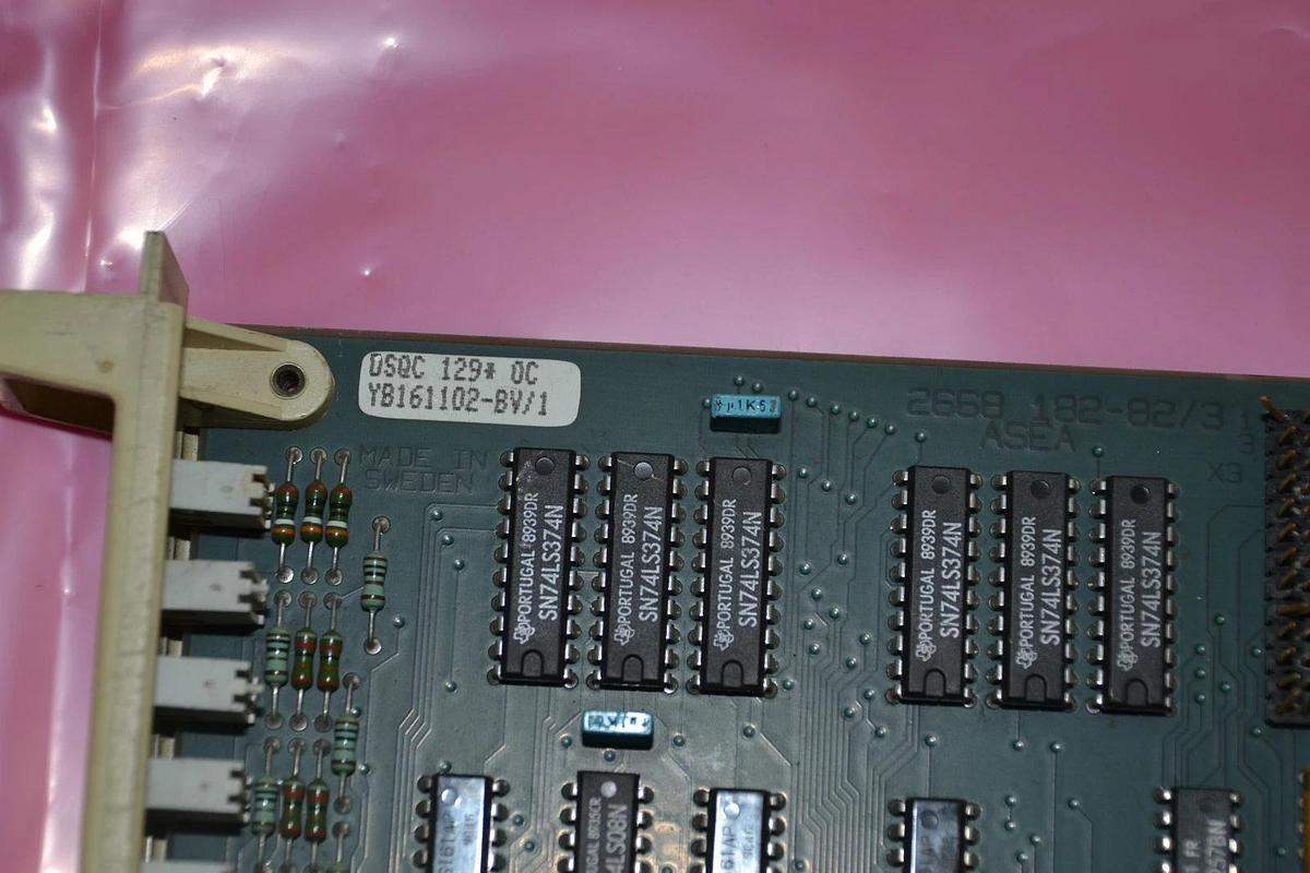 Used ABB ASEA CIRCUIT BOARD CARD DSQC 129 0C OC  YB161102-BV/1 2668 182-82/3