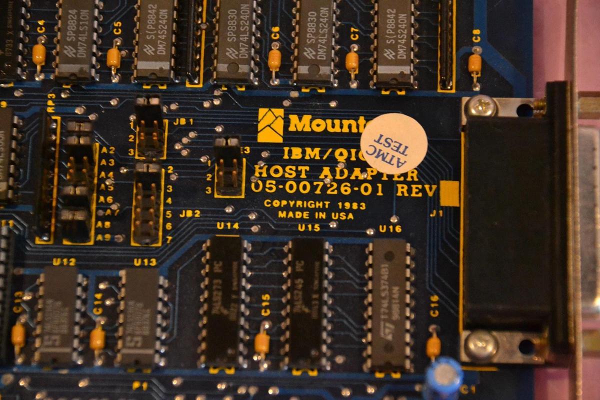 Used MOUNTAIN CIRCUIT BOARD CARD IBM/QIC-02 IBM QIC IBM/QIC 02 05-00726-01 050072601