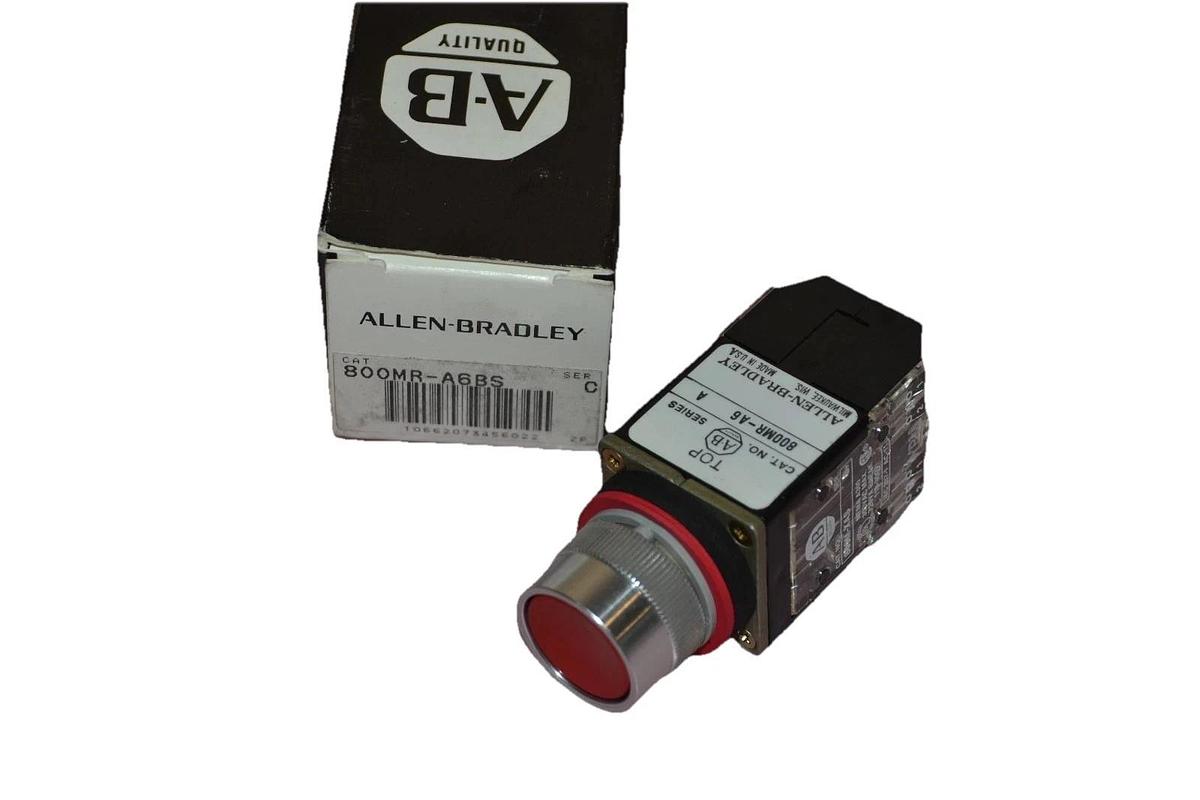 ALLEN BRADLEY 800MR-A6BS FLUSH HEAD PUSH BUTTON, New