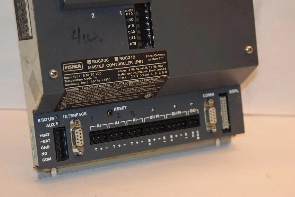 Used FISHER DCS ROC306 ROC 306 ROC-306 Master Controller Unit  W20151X0022