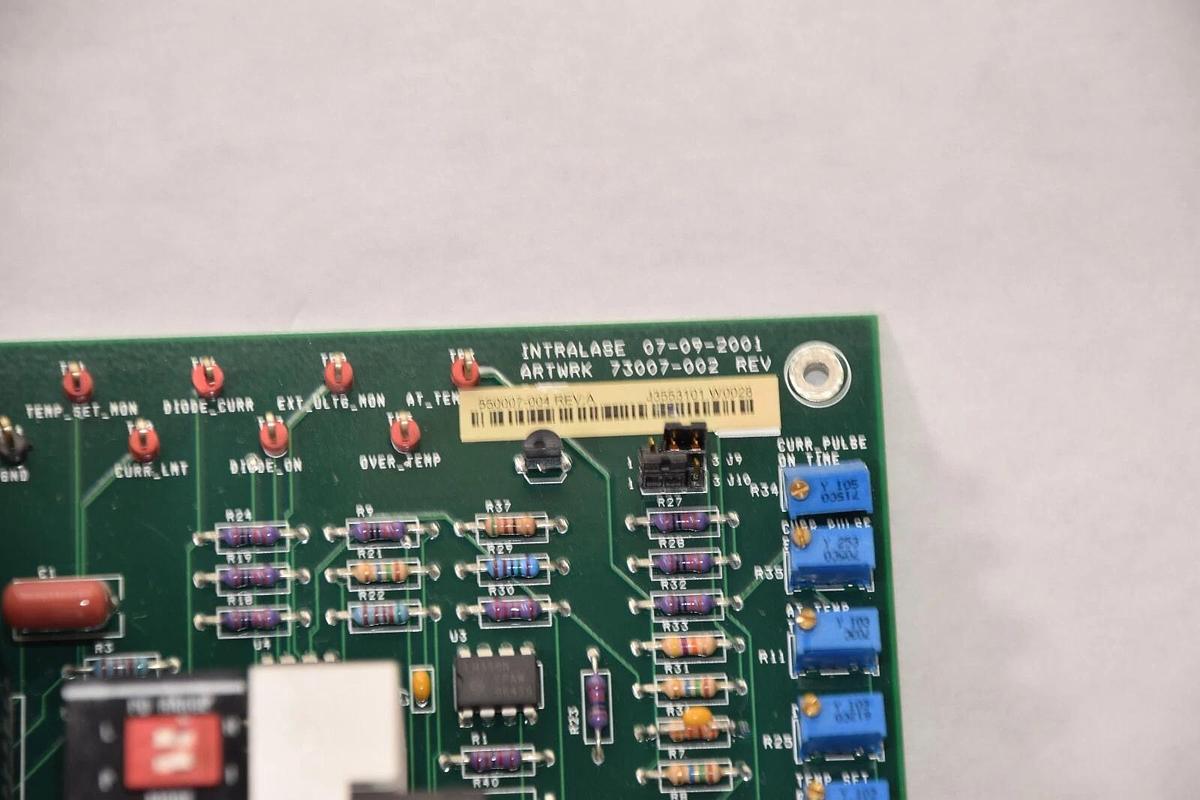Used INTRALASE 07-09-2001 , 07092001 , 73007-002 REV Control Board