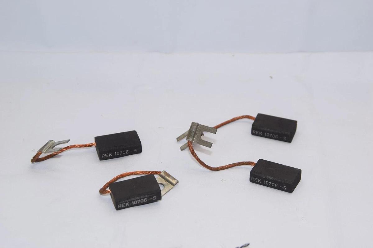 (NEW - Lot of 4) REK 10706-S 25/32" x 25/64" Carbon Brush