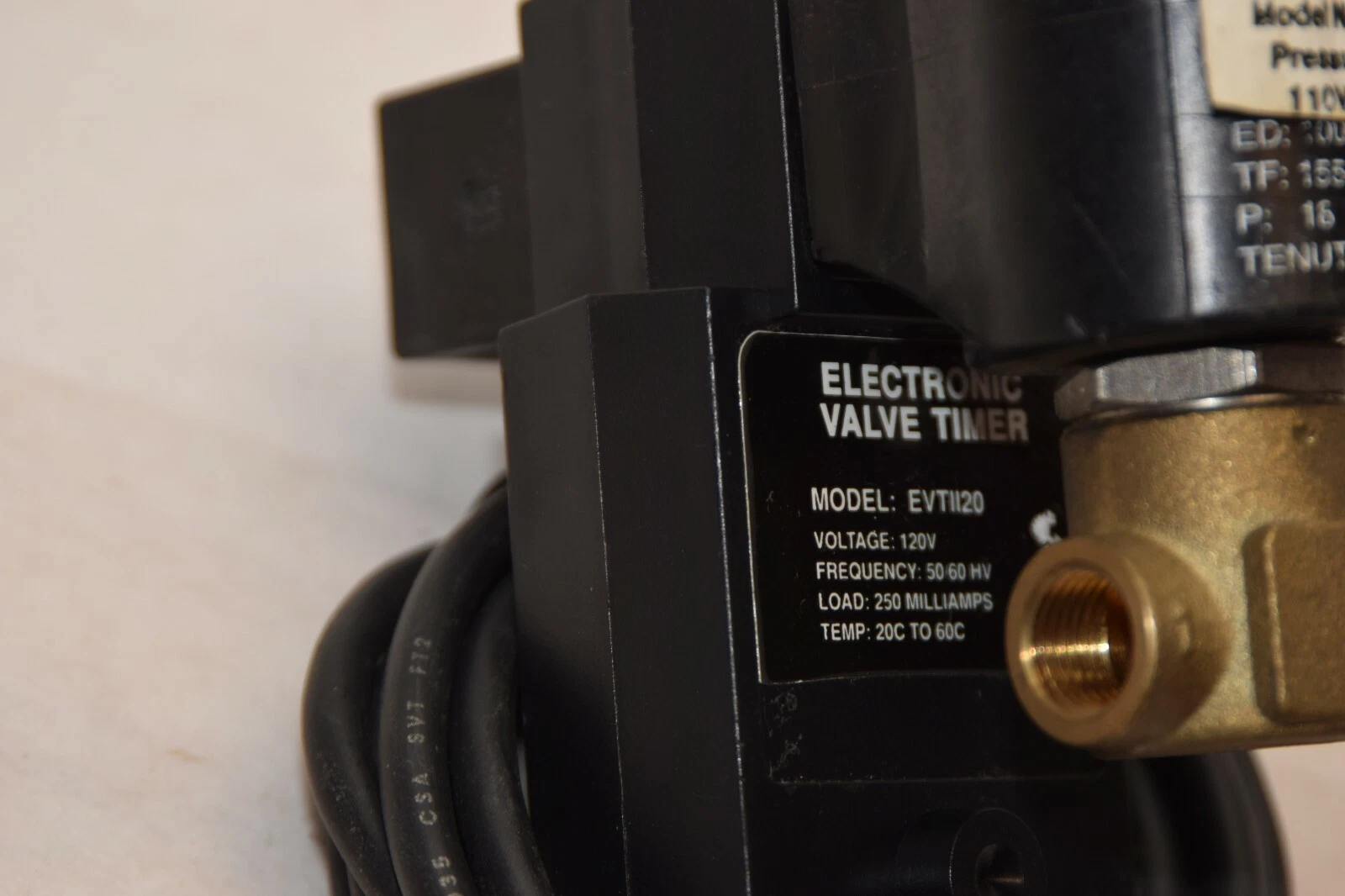 C.E.M.E EVTII20 120V Electronic Valve Timer With SDV1413 Pressure Valve (NEW)