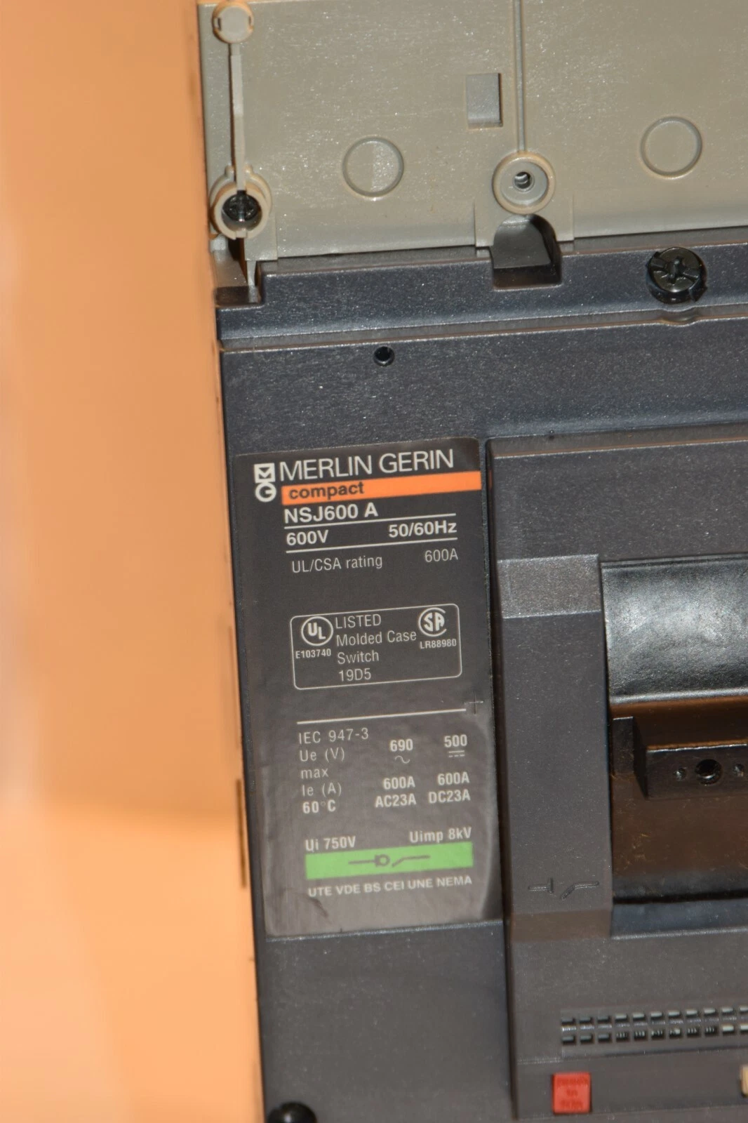 (NEW) MERLIN GERIN NSJ600a breaker NJHN36000S60ABSO 600 600 A 600AMP 600 AMP