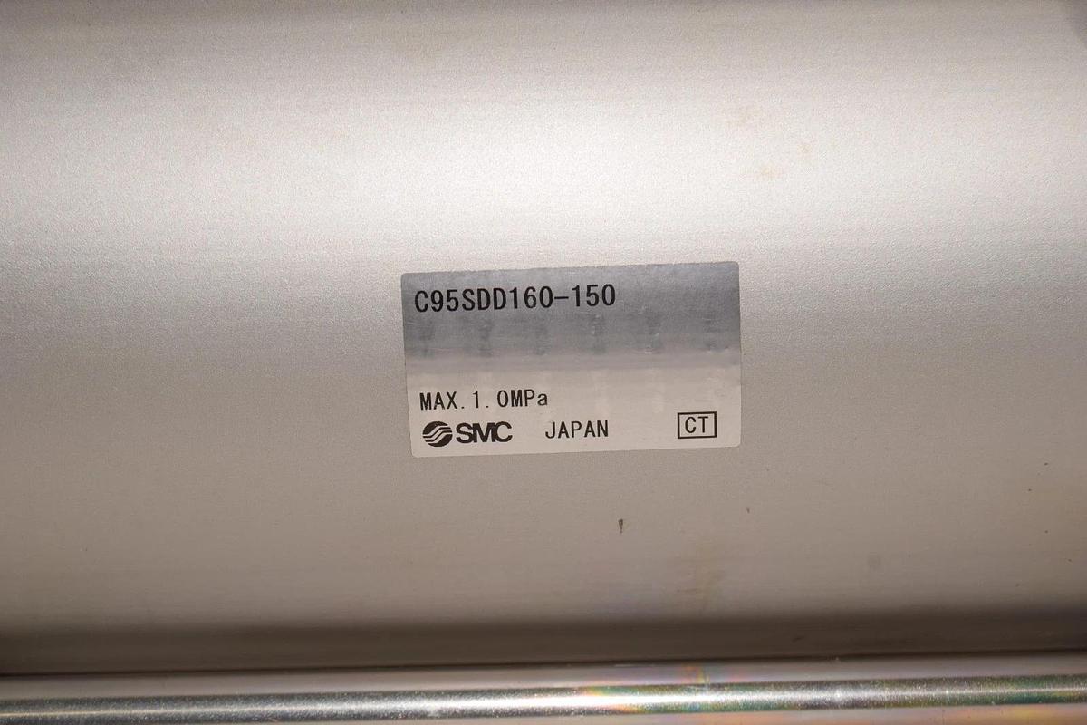 (NEW) SMC C95SDD160-150 , C95SDD160150 , 1.0MPa Pneumatic Cylinder