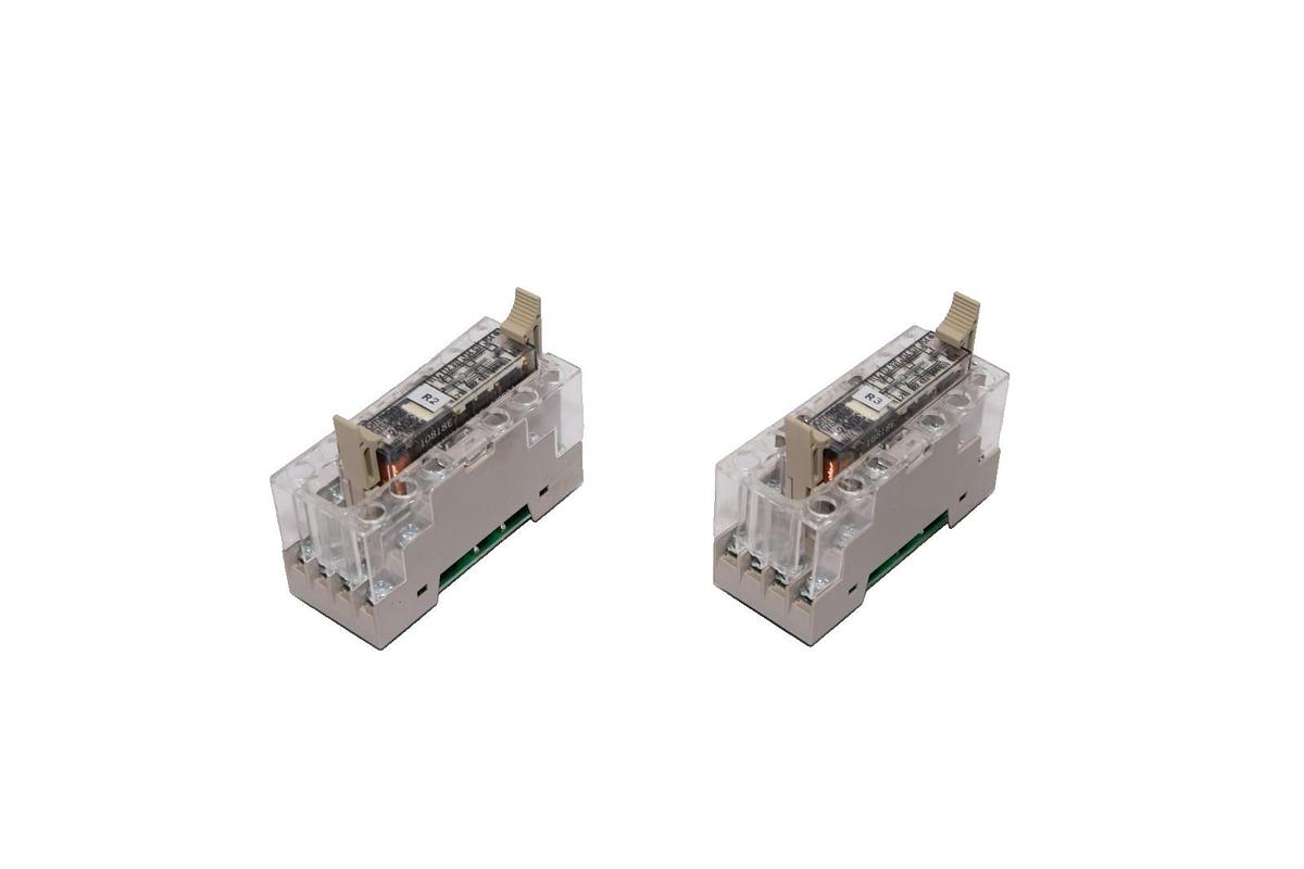 Used Omron P7SA-14F-ND, 24Vdc Safety Relay With G7SA-4A2B 24Vdc Module (Lot of 2)