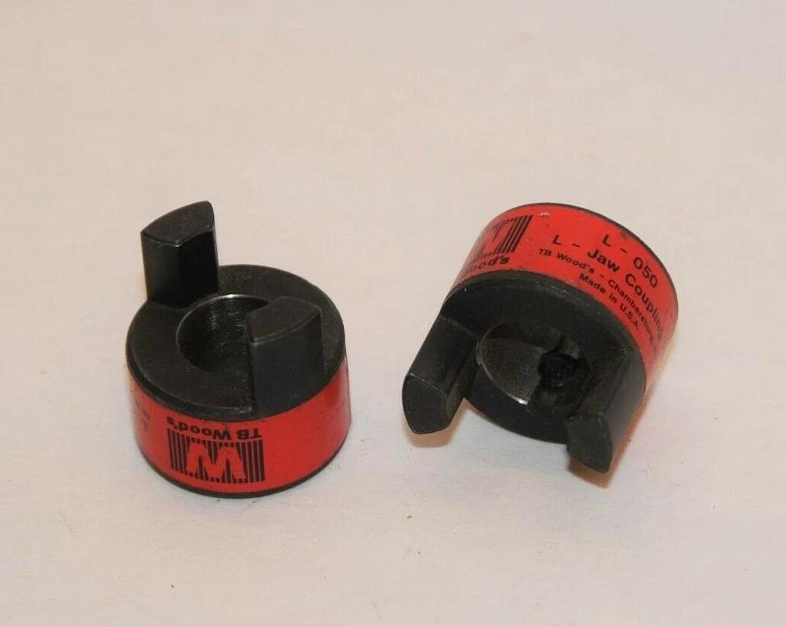 (NEW - Lot of 2) TB WOODS USA L-050 L050916 9/16" Bore L-Jaw Coupling