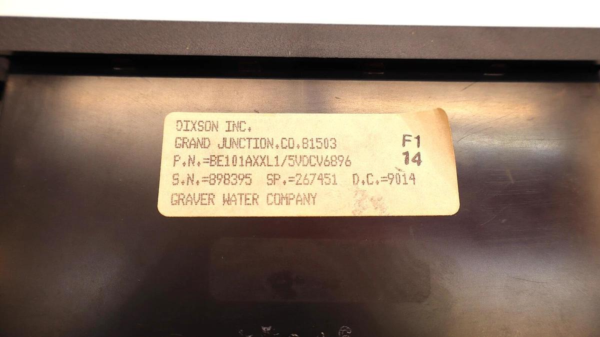 (NEW) DIXSON INC. BE101AXXL1/5VDCV6896 0-100 Panel Meter Kit