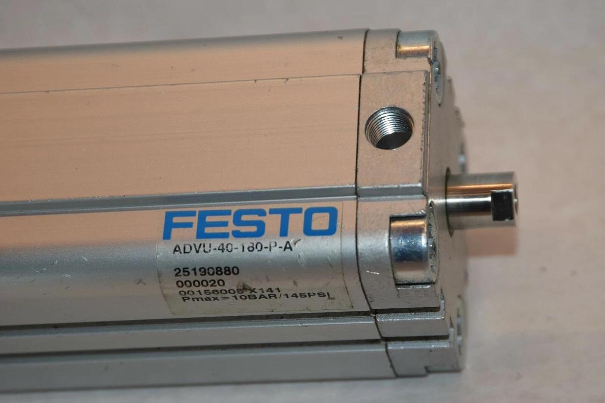 Used FESTO Compact Pneumatic Cylinder ADVU-40-180-P-A