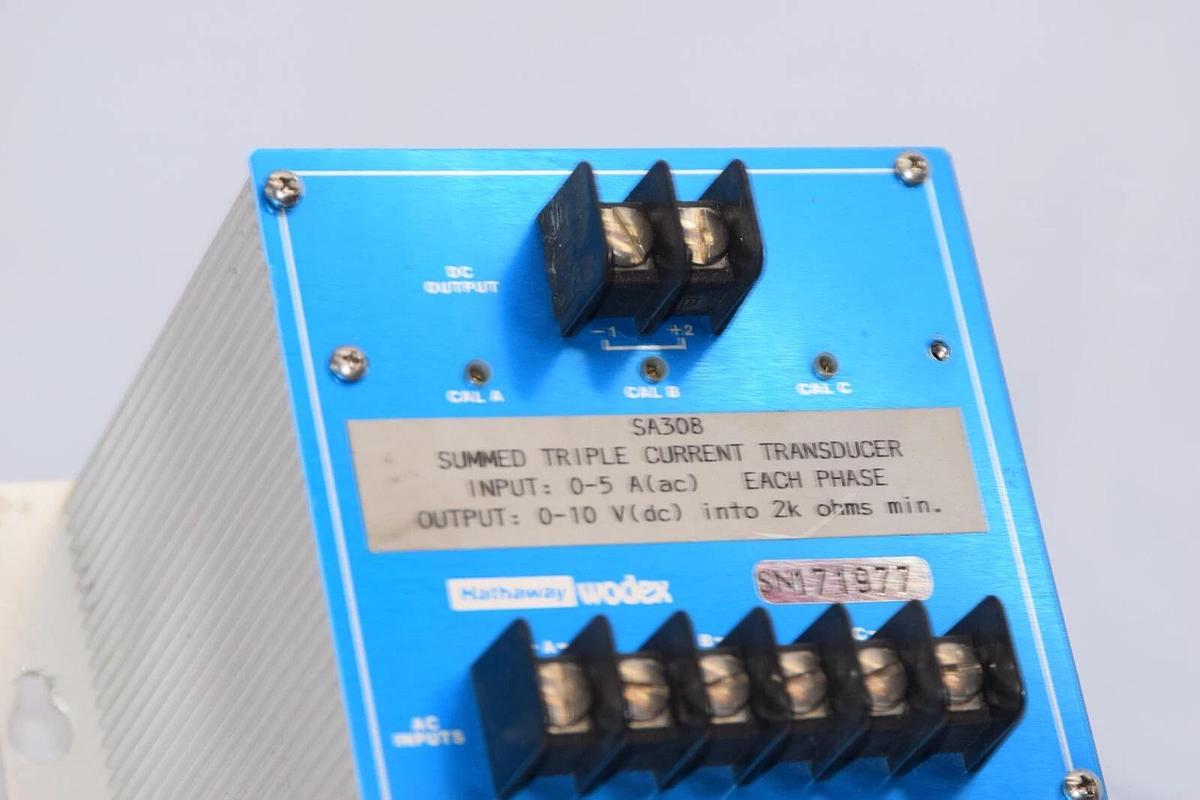 Used HATHAWAY WODEX SA308 05-A 0-0Vdc Transducer